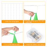 XIFEINIU Halloween Witch Hat String Lights Decorations, 8PCS Battery Powered Witch Hat Lights with Remote, 8 Lighting Modes and Timer, Hanging Decor for Outdoor Garden Yard Tree Party-Black Orange Purple Green