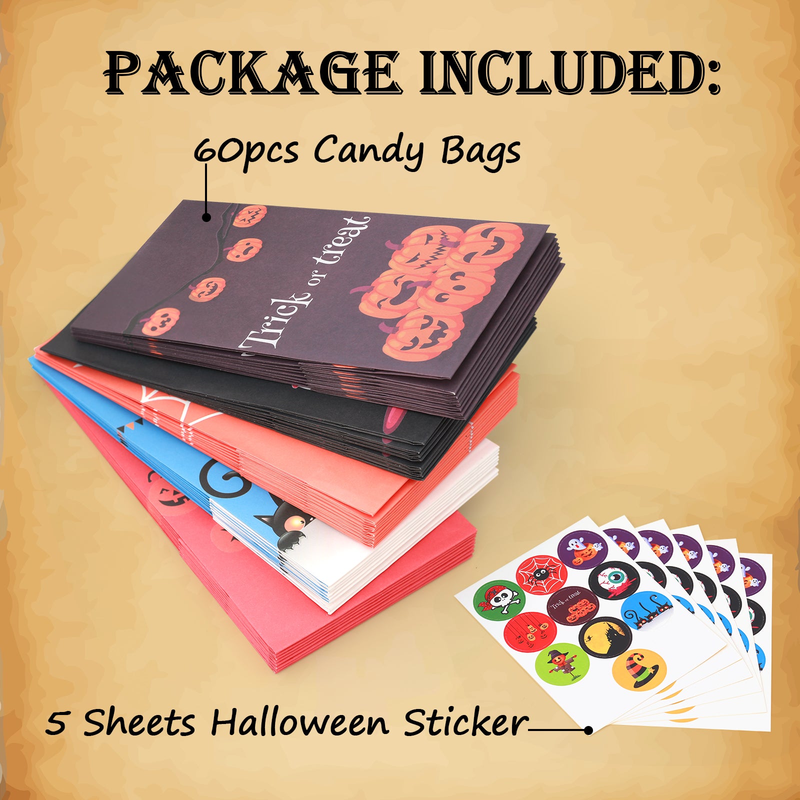 Halloween Goodie Bag Stuff 60Pcs Coloring Books Kids Trick or Treat Party  Favors